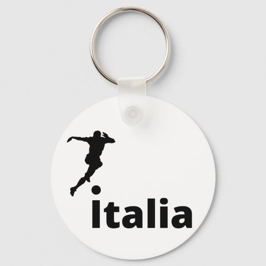 イタリアサッカー、カスタマイズ可能 キーホルダー (正面)