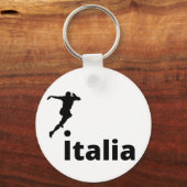 イタリアサッカー、カスタマイズ可能 キーホルダー (正面)