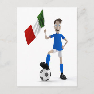 イタリアサッカー ポストカード