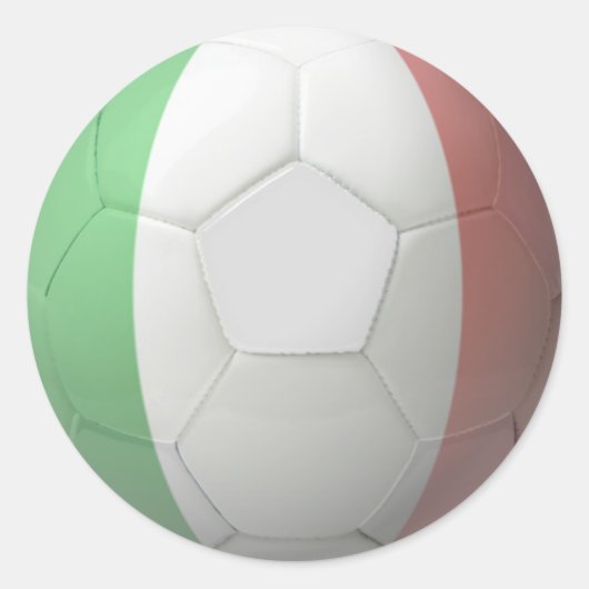 イタリアサッカー ラウンドシール (正面)