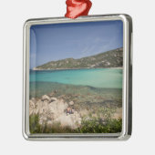 イタリアサルディニアバハサルディニアリゾートビーチ。 メタルオーナメント (左)