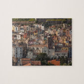 イタリアサルディニアボサカステロ付きの町の眺め ジグソーパズル (横)