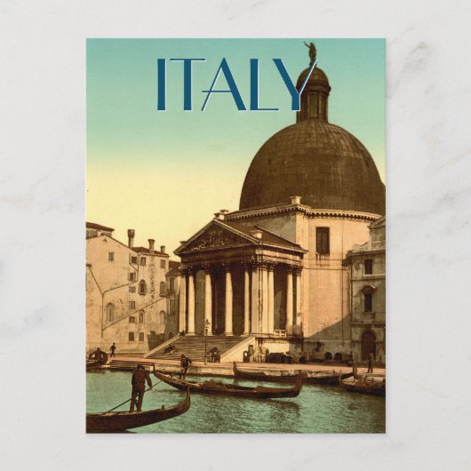 イタリアサンシメオネピッコロヴェニスカスタム文字 ポストカード (正面)