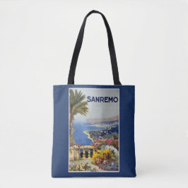イタリアサンレモヴィンテージ旅行バッグ トートバッグ