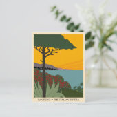 イタリアサンレモヴィンテージ旅行ポスター ポストカード (スタンド正面)