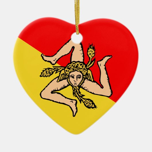 、イタリアシシリア セラミックオーナメント (正面)