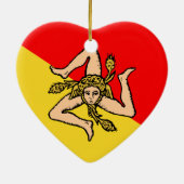 、イタリアシシリア セラミックオーナメント (裏面)