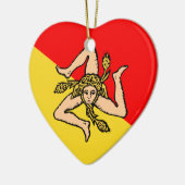 、イタリアシシリア セラミックオーナメント (左)