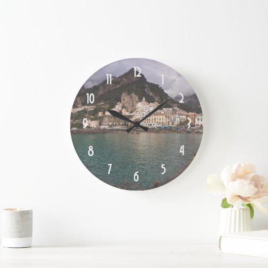イタリアシーサイドタウンアマルフィコースト ラージ壁時計 (ホーム)