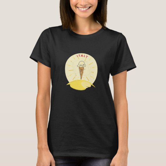 イタリアジェラトアイスクリーム Tシャツ (正面)