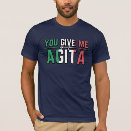 イタリアジョークで笑って!|スタナッド・アギタ ユーミアグラフィック Tシャツ