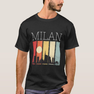 イタリアスカイラインサンライズウィズミラノカテドラルドムド Tシャツ