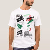 イタリアスタイルグルメHiphopストリートスタイルTシャツ Tシャツ (正面)