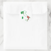 イタリアステッカー ラウンドシール (バッグ)