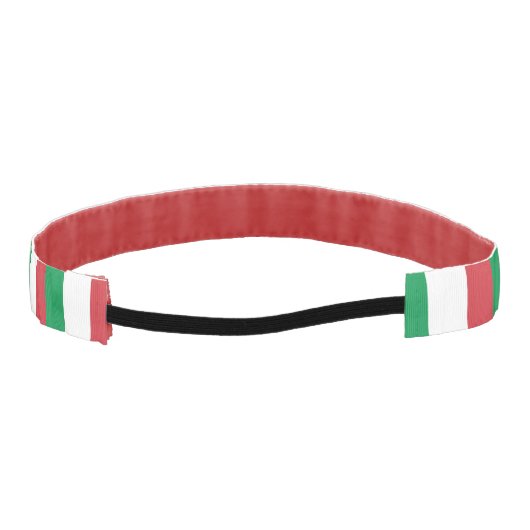 イタリアスリップまたは滑ること国旗を持つノンヘッドバンド アスレチックヘッドバンド (裏面)