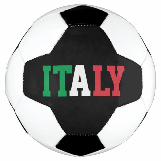 イタリアチャンピオンサッカーイタリアンボール国旗の色 サッカーボール (正面)