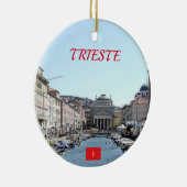 イタリアトリエステパノラマクリスマスオーナメント セラミックオーナメント (右)