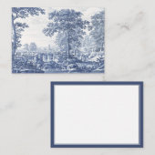 イタリアナート青(横) 1600s ノートカード (正面/裏面)