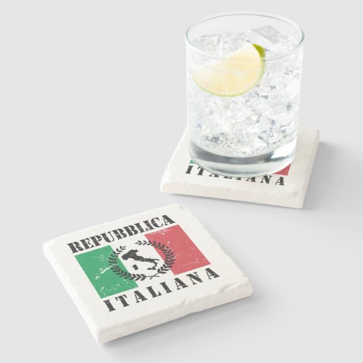 イタリアナ紀後期 ストーンコースター (横)