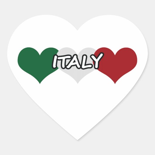 イタリアハート ハートシール (正面)