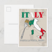 イタリアパスタラビスタベビー! インビテーションポストカード (正面/裏面)