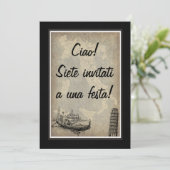 イタリアパーティーの招待状 招待状 (スタンド正面)