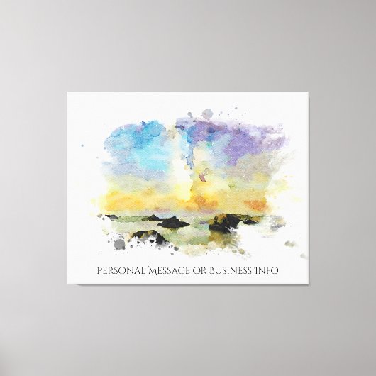 *~イタリアビーチシュピーガデルカネレAP12イタリア キャンバスプリント (正面)