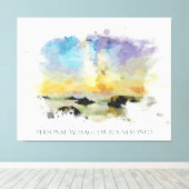 *~イタリアビーチシュピーガデルカネレAP12イタリア キャンバスプリント (インサイチュ (ウッドフロア))