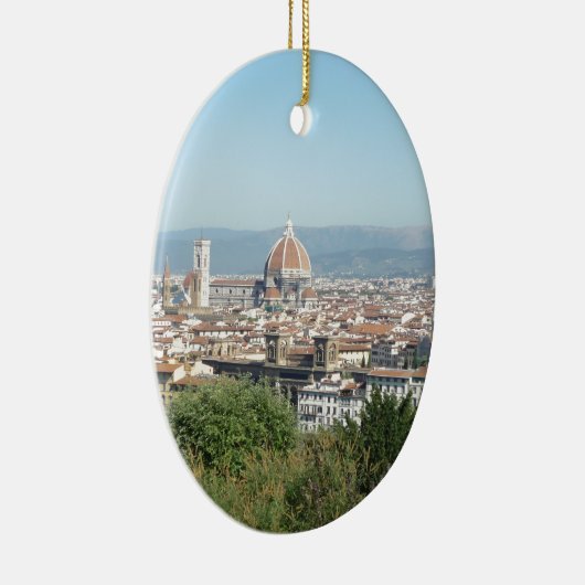 イタリアフィレンツェの大教会堂のミケランジェロスクエア(新しい) セラミックオーナメント (右)
