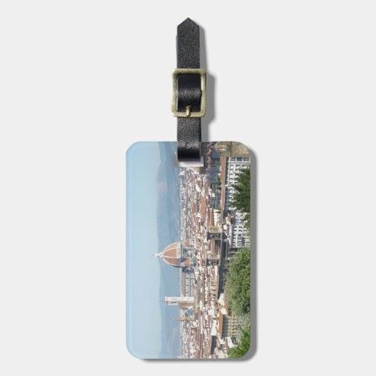 イタリアフィレンツェの大教会堂のミケランジェロスクエア(新しい) ラゲッジタグ (正面縦)