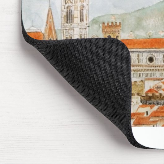 イタリアフィレンツェ大聖堂ドゥオモ絵画ウォーター マウスパッド (コーナー)