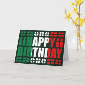 イタリアフラグ誕生日カード カード (黄色い花)