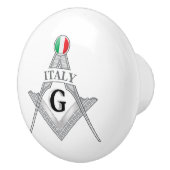 イタリアフリーメイソンサイン セラミックノブ (右)