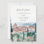 イタリアフローレンスランドスケープ結婚式招待状 招待状 (正面)