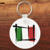 イタリアブラシ国旗 キーホルダー (正面)