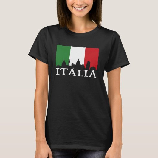イタリアブーツマッププルオーバーフード付きスウェットシャツ Tシャツ (正面)