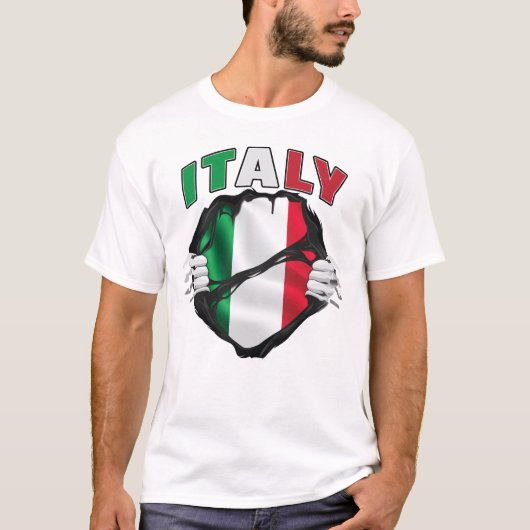 イタリアプライド国旗 Tシャツ (正面)