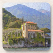 イタリアベッラージョのコルクに支えられるコースターの北 コースター (正面)