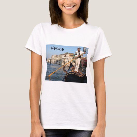 イタリアベニスのゴンドラ(St.K) Tシャツ (正面)