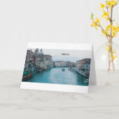 イタリアベニスの大運河(St.K) カード (黄色い花)