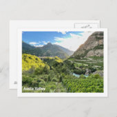 イタリアポストカード，アオスタバレー ポストカード (正面/裏面)