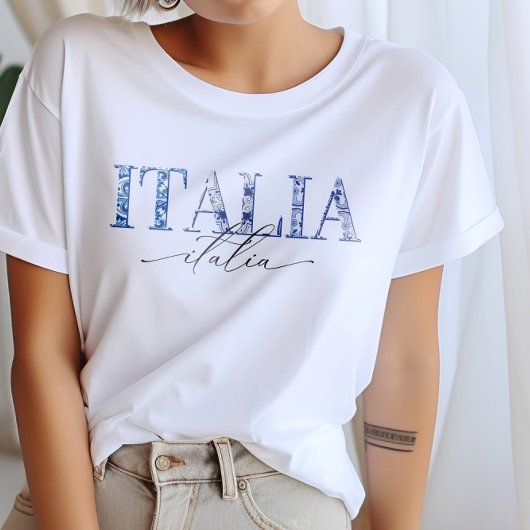 イタリアマジョリカデザインイタリアンバケーションモダン Tシャツ