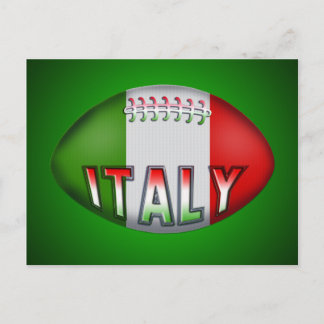 イタリアラグビーボール ポストカード