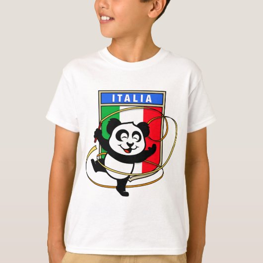イタリアリズム体操パンダ Tシャツ (正面)
