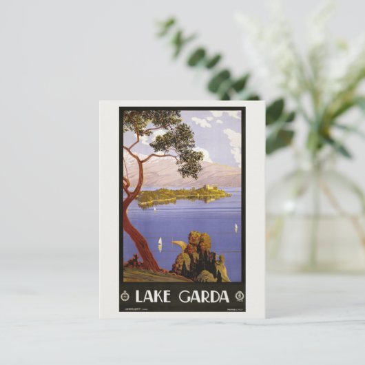 イタリアレイクガルダヴィンテージトラベル ポストカード (スタンド正面)