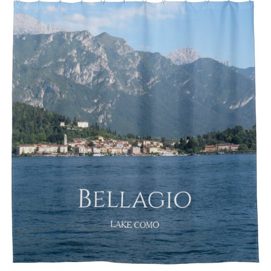 イタリアレイクコモシャワーカーテン シャワーカーテン (正面)