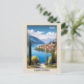 イタリアレイクコモヴィンテージトラベル ポストカード (スタンド正面)