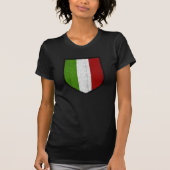 イタリアレディースワイシャツの旗 Tシャツ (正面)
