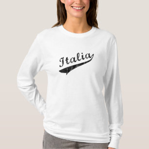 イタリアレディース野球のフード付きスウェットシャツのワイシャツ Tシャツ