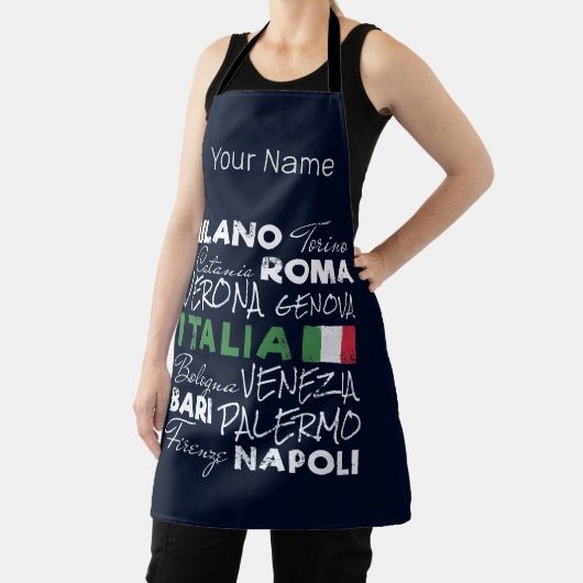 イタリアレトロシティー&フラッグヴィンテージホリディースミナリー エプロン (インサイチュ)